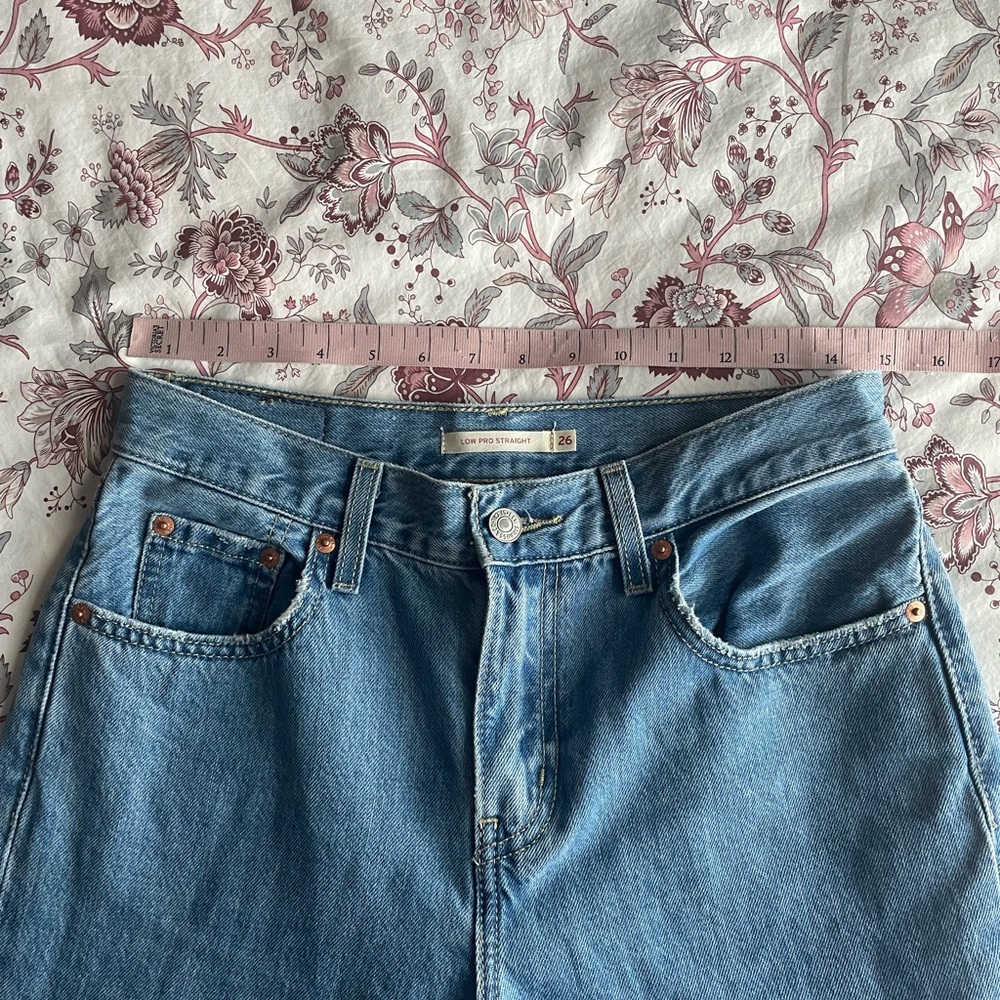 Levi’s Low Pro Straight Charlie Try Medium Baggy Loose Relaxed 90s Jeans Y2K 26 - Picture 13 of 15
